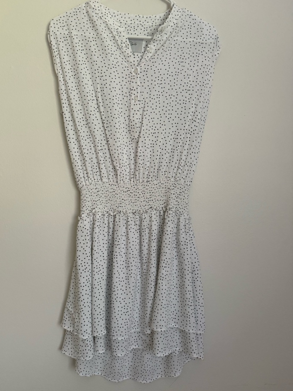 Rails White Black Star Print Mini Dress XS Fits S